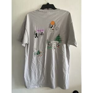 Disney Mickey Mouse Great Outdoors Tee Shirt Men’s Size Large Gray NEW